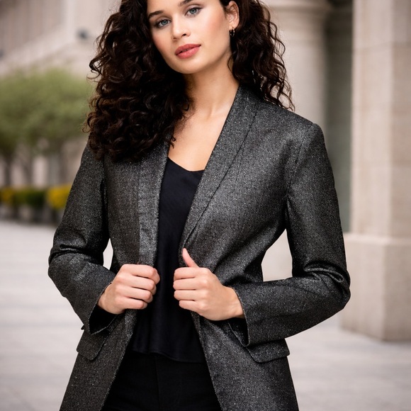 Ricki's Jackets & Blazers - Ricki's Black & Silver Blazer/Size Small/Discount Shipping / NWOT / Bundle 💰